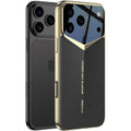 Θήκη iPhone 17 Pro Bodycell Jazz PU Leather Backcover Σκληρή - Black (5206015085130)