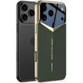 Θήκη iPhone 17 Pro Bodycell Jazz PU Leather Backcover Σκληρή - Green (5206015085147)