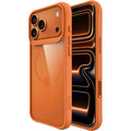 Θήκη iPhone 17 Pro Buddi Hybrid Σκληρή Διάφανη με MagSafe - Transparent / Matched Orange (8719246544385)