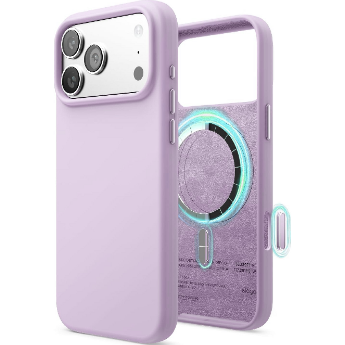 Θήκη iPhone 18 Pro / 17 Pro Elago Magnetic Silicone Case Premium Σιλικόνης με MagSafe - Light Lilac (ES17MSSC63PRO-LLIL)