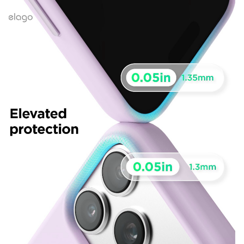 Θήκη iPhone 18 Pro / 17 Pro Elago Magnetic Silicone Case Premium Σιλικόνης με MagSafe - Light Lilac (ES17MSSC63PRO-LLIL)