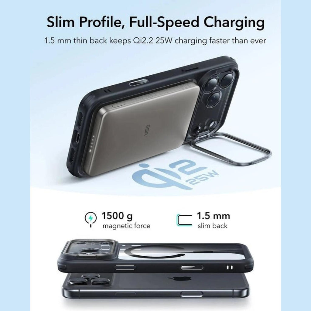 Θήκη iPhone 17 Pro ESR Classic Hybrid Magnetic with Stash Stand Ανθεκτική με MagSafe / Kickstand & Κάλυμμα για Camera Control