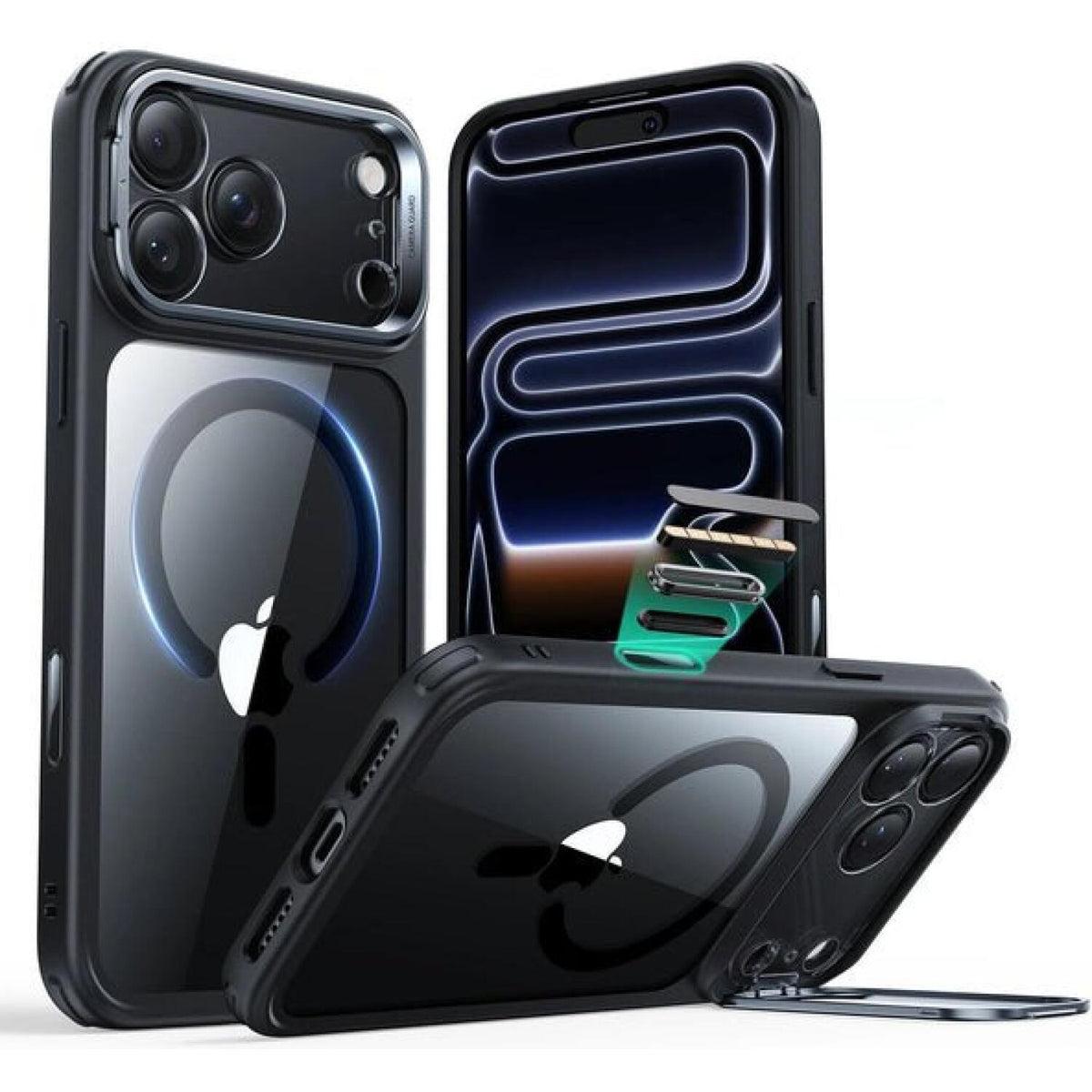 Θήκη iPhone 17 Pro ESR Classic Hybrid Magnetic with Stash Stand Ανθεκτική με MagSafe / Kickstand & Κάλυμμα για Camera Control