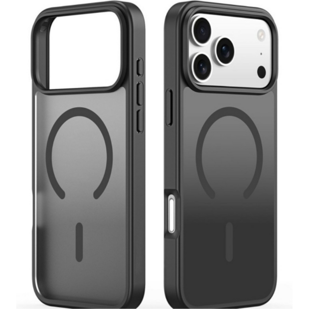 Θήκη iPhone 17 Pro Max Bodycell MagSafe Backcover Σκληρή Ημιδιάφανη με MagSafe - Matte Black (5206015083877)