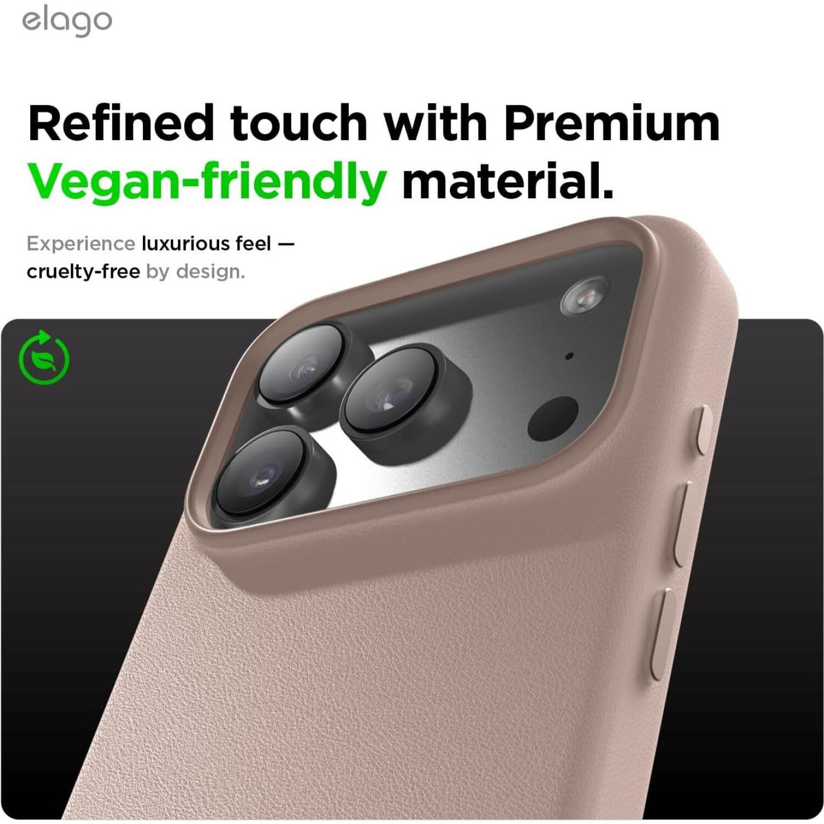 Θήκη iPhone 18 Pro Max / 17 Pro Max Elago Magnetic Leather από Vegan Δέρμα με MagSafe - Lovely Pink (ES17MSLE69PRO-LPK)