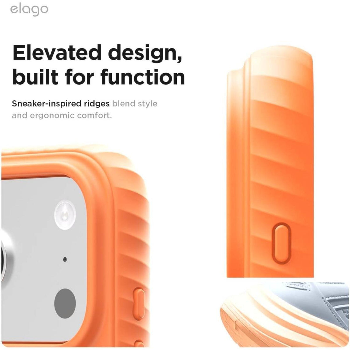 Θήκη iPhone 18 Pro Max / 17 Pro Max Elago Magnetic Ridge Silicone Case Premium Σιλικόνης με MagSafe - Orange (ES17MSRG69PRO-O