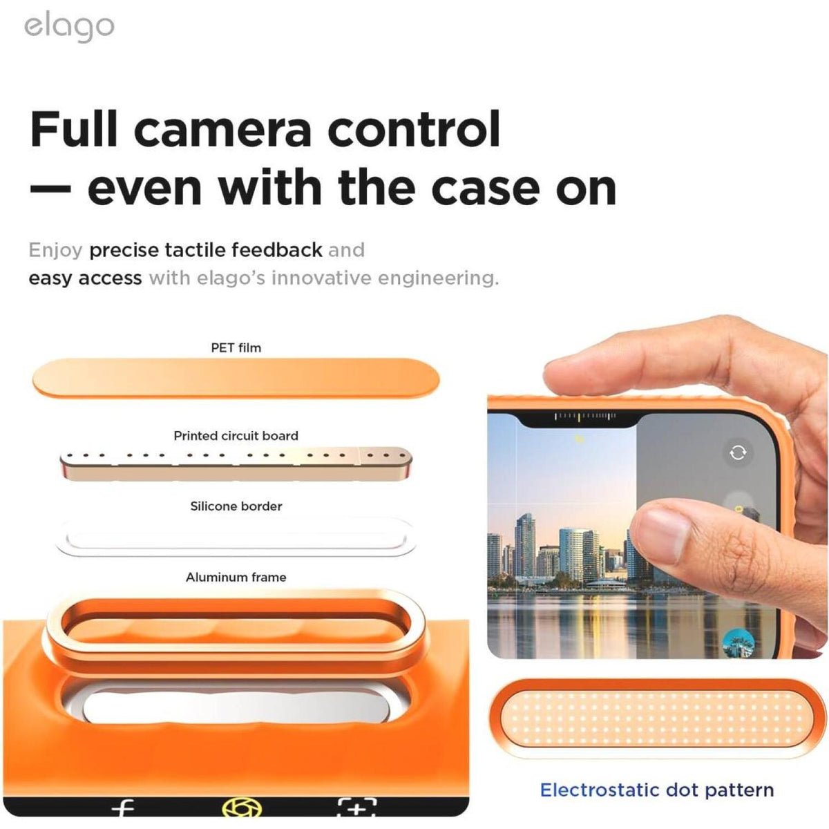 Θήκη iPhone 18 Pro Max / 17 Pro Max Elago Magnetic Ridge Silicone Case Premium Σιλικόνης με MagSafe - Orange (ES17MSRG69PRO-O