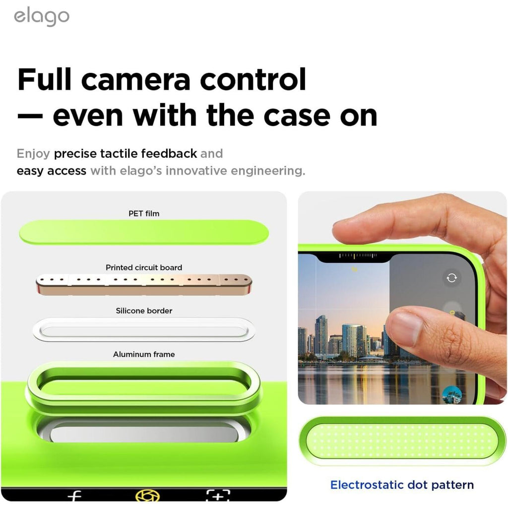 Θήκη iPhone 18 Pro Max / 17 Pro Max Elago Magnetic Silicone Case Premium Σιλικόνης με MagSafe - Lime Green (ES17MSSC69PRO-LIG