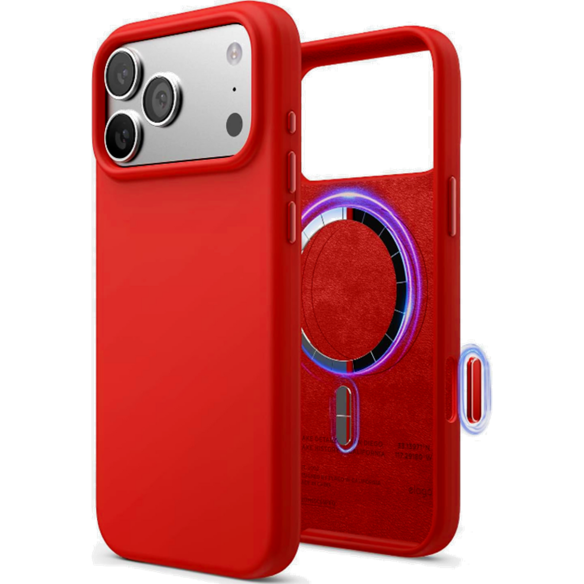 Θήκη iPhone 17 Pro Max Elago Magnetic Silicone Case Premium Σιλικόνης με MagSafe - Red (ES17MSSC69PRO-RD)
