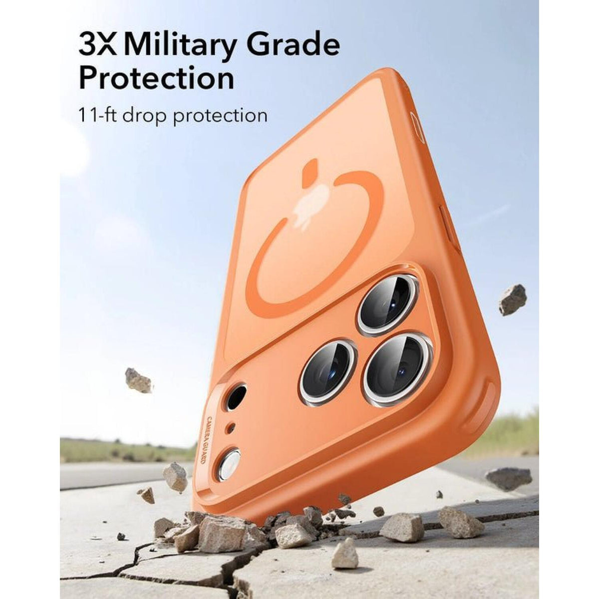Θήκη iPhone 17 Pro Max ESR Classic Hybrid Magnetic Ανθεκτική με MagSafe & Κάλυμμα για Camera Control - Frosted Orange (489424