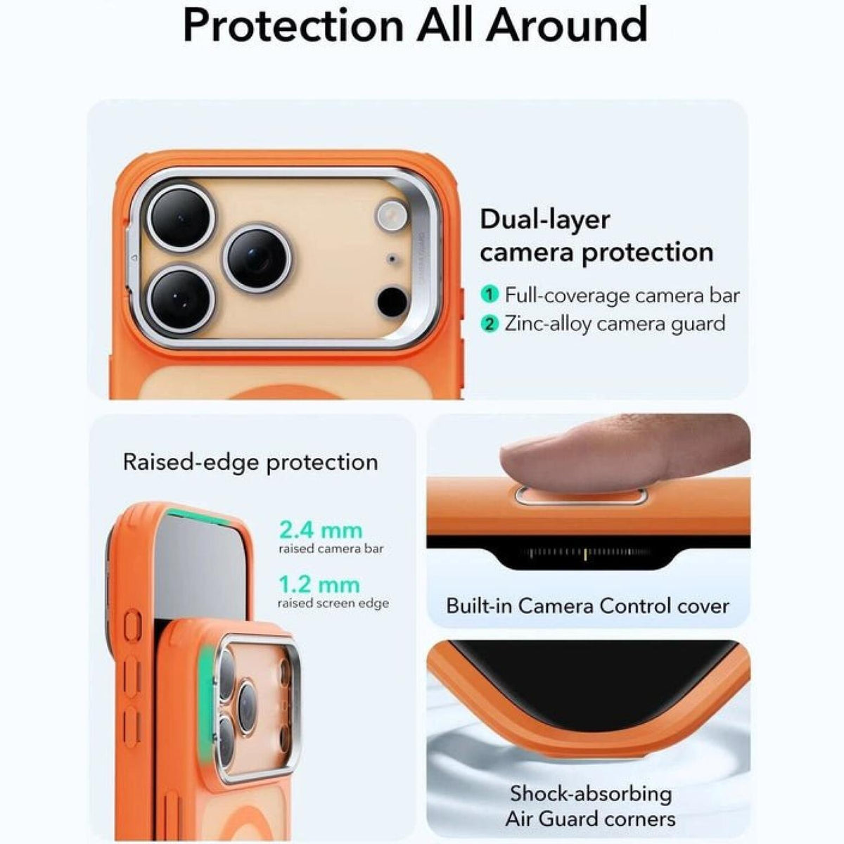 Θήκη iPhone 17 Pro Max ESR Classic Hybrid Magnetic with Stash Stand Ανθεκτική με MagSafe / Kickstand & Κάλυμμα για Camera Con