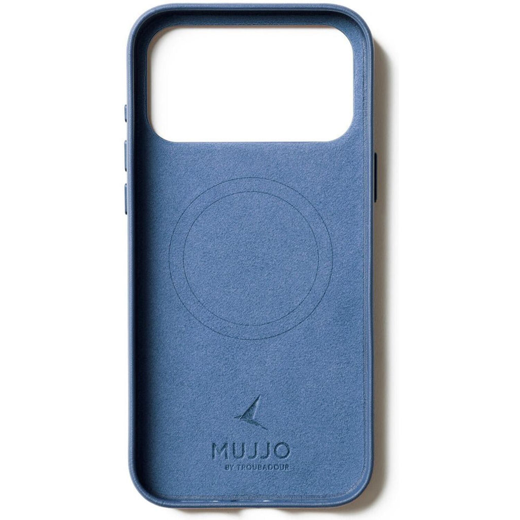 Θήκη iPhone 17 Pro Max MUJJO by Troubadour Full Leather Case Δερμάτινη με MagSafe - Monaco Blue (MUJJO-CL-063-BL)