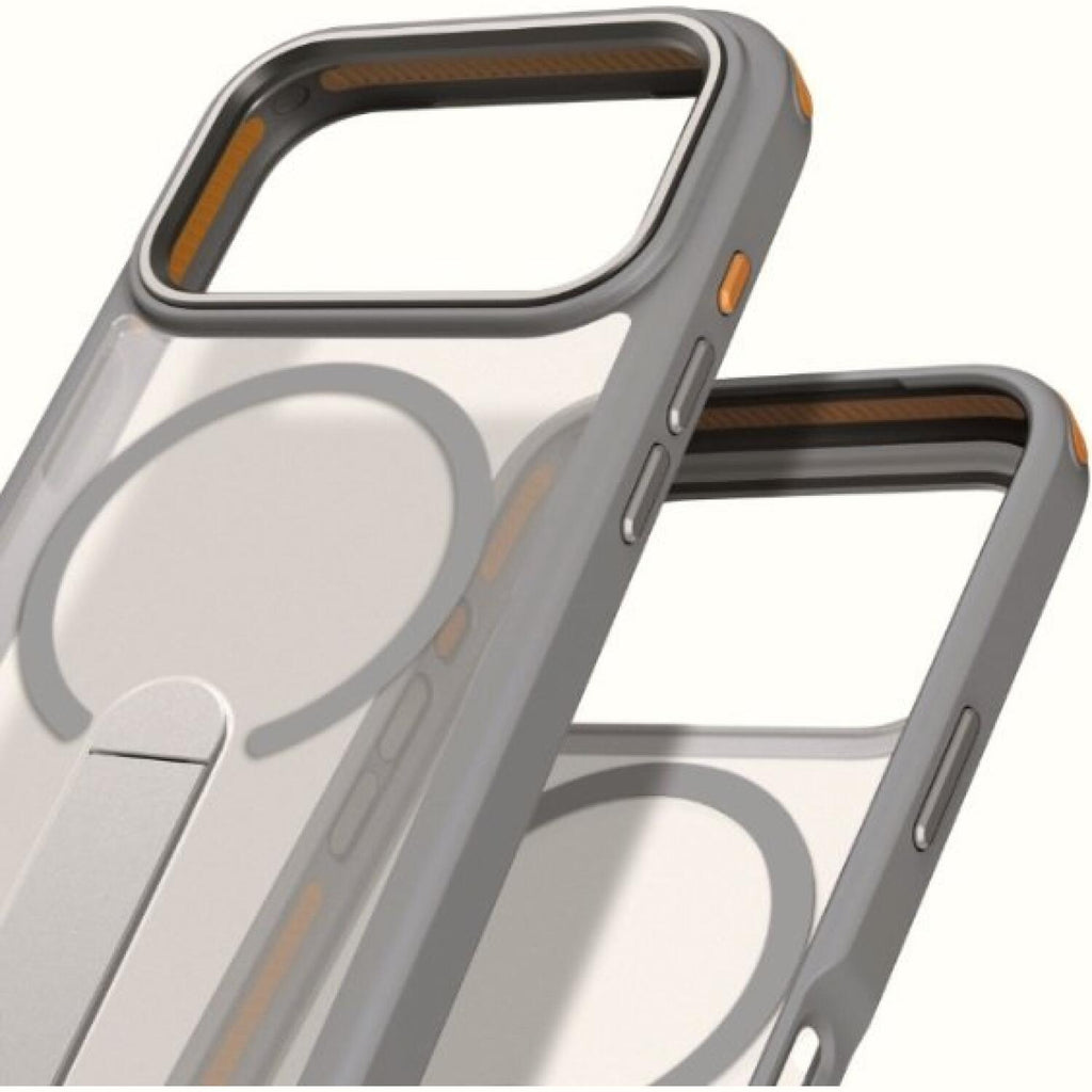 Θήκη iPhone 17 Pro Max Prodigee Formula K1 Ημιδιάφανη Ανθεκτική με MagSafe & KickStand - Grey (IPH17P-6.9-FRMK-GRY)