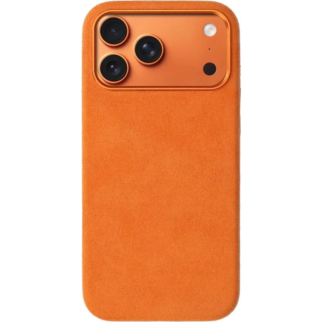 Θήκη iPhone 17 Pro Max Rosso Avanti Back Cover από Premium Alcantara με MagSafe - Orange (8719246549519)