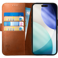 Θήκη iPhone 17 Pro Max Rosso Deluxe Δερμάτινο Πορτοφόλι - Brown (8719246484346)
