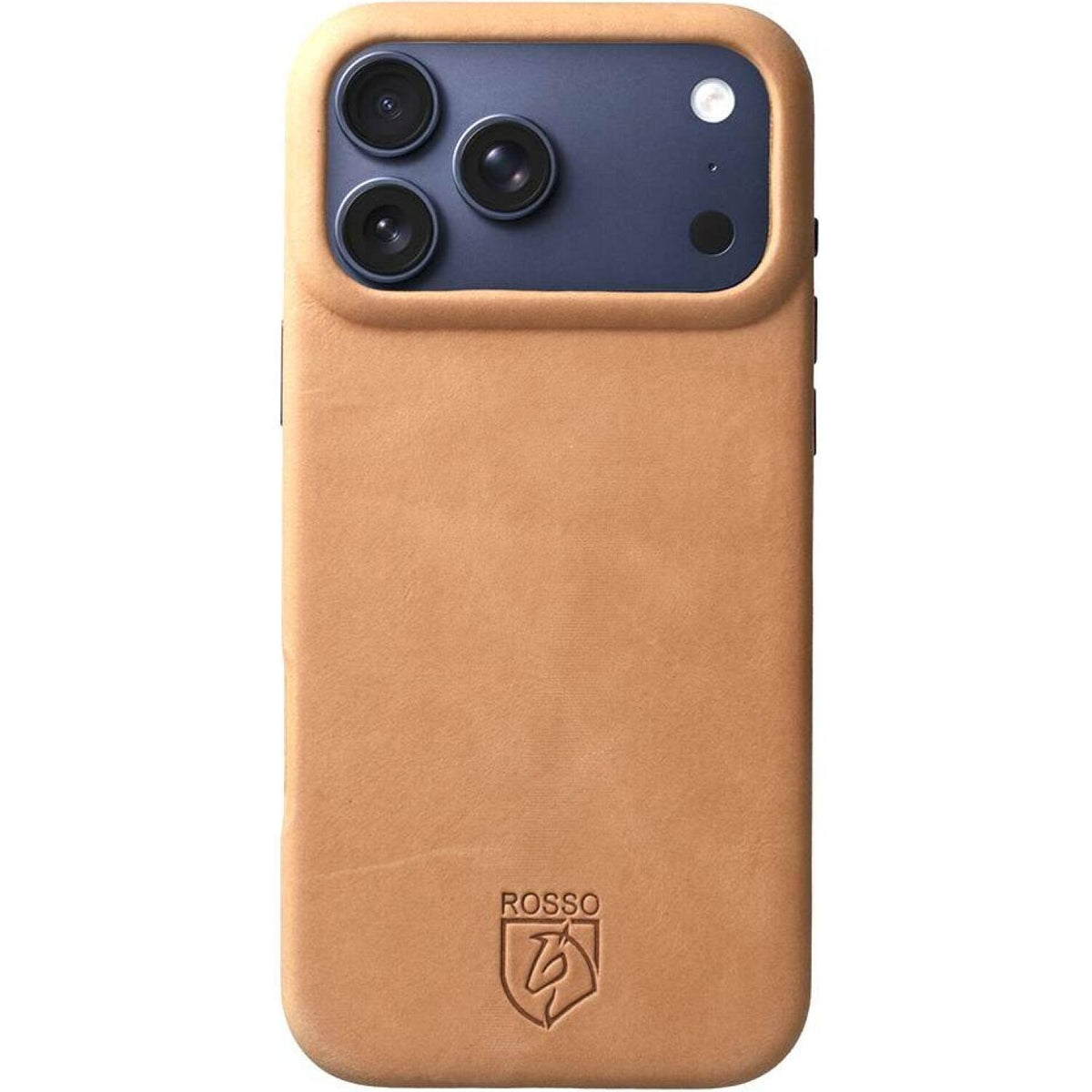 Θήκη iPhone 17 Pro Max Rosso Elite Back Cover Δερμάτινη με MagSafe - Light Brown (8719246484612)