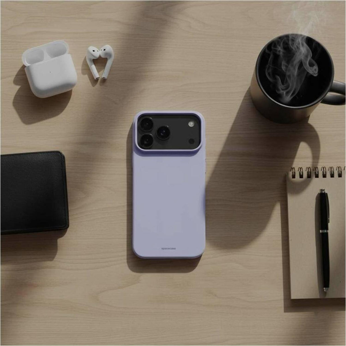 Θήκη iPhone 17 Pro Max Spacecase Silicone Case Σιλικόνης - Light Purple (5905719131432)
