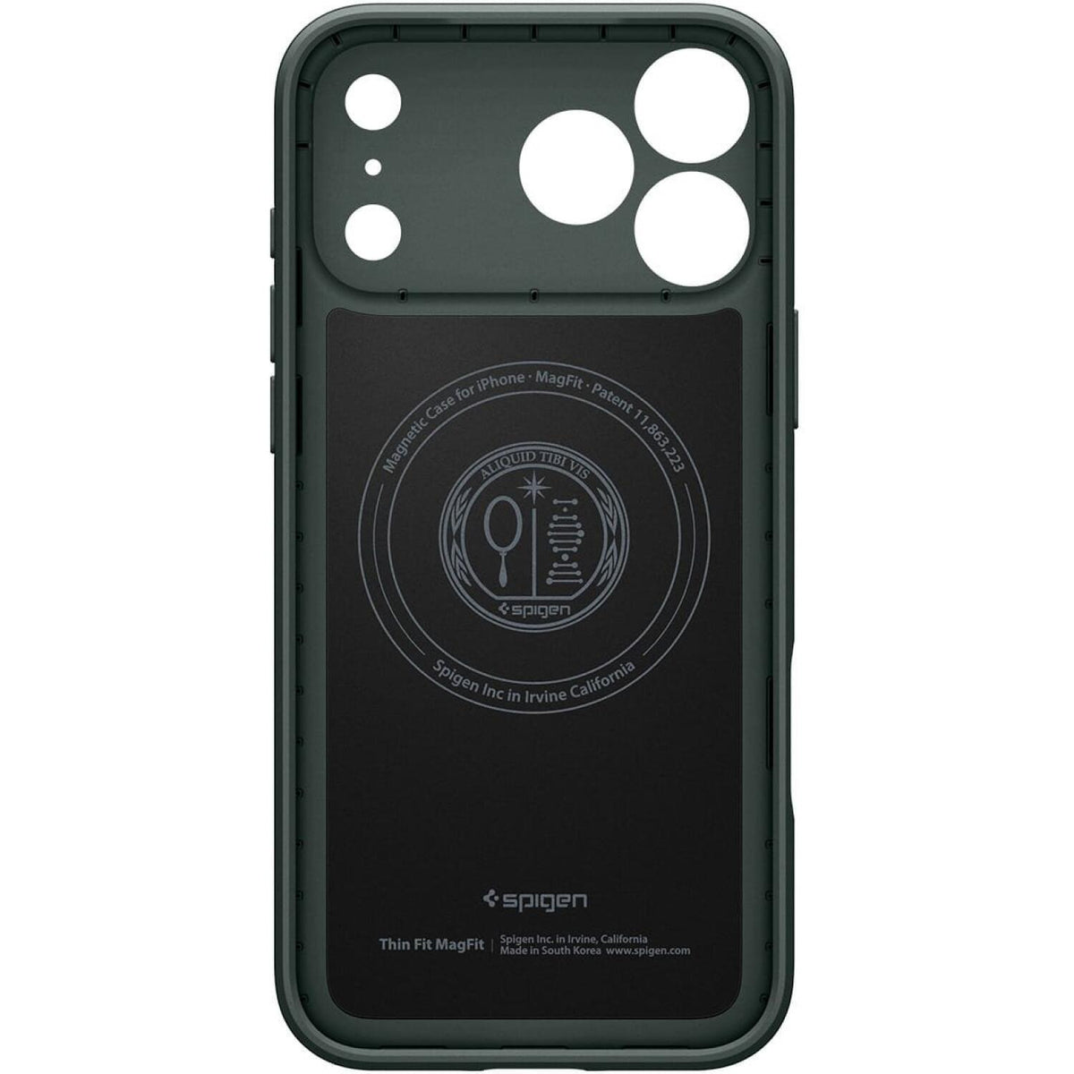 Θήκη iPhone 17 Pro Max Spigen Thin Fit MagFit Ανθεκτική Σκληρή με MagSafe - Abyss Green (ACS10275)