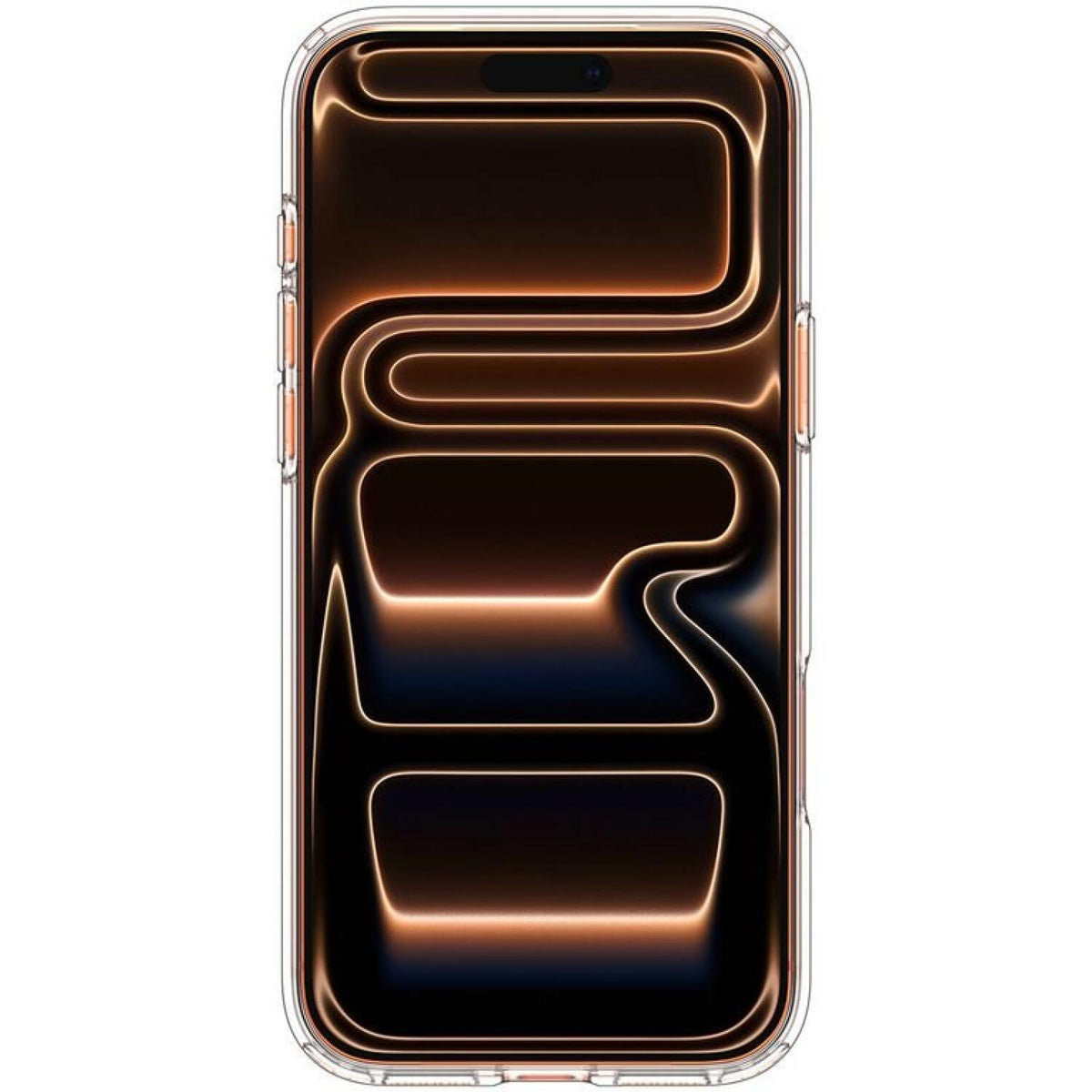 Θήκη iPhone 17 Pro Max Spigen Ultra Hybrid MagFit Ανθεκτική Σκληρή με MagSafe - Clear / Orange (ACS11109)