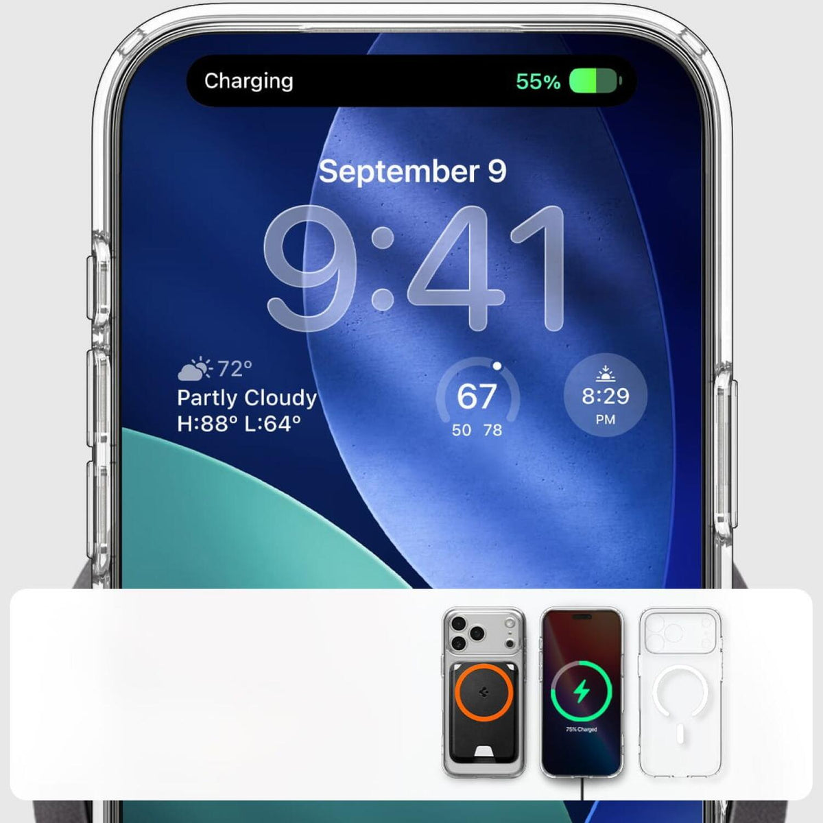 Θήκη iPhone 17 Pro Max Spigen Ultra Hybrid MagFit Ανθεκτική Σκληρή με MagSafe - Clear / White (ACS10282)
