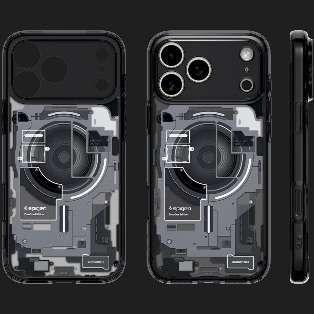 Θήκη iPhone 17 Pro Max Spigen Ultra Hybrid MagFit Ανθεκτική Σκληρή με MagSafe - Zero One Black (ACS10289)