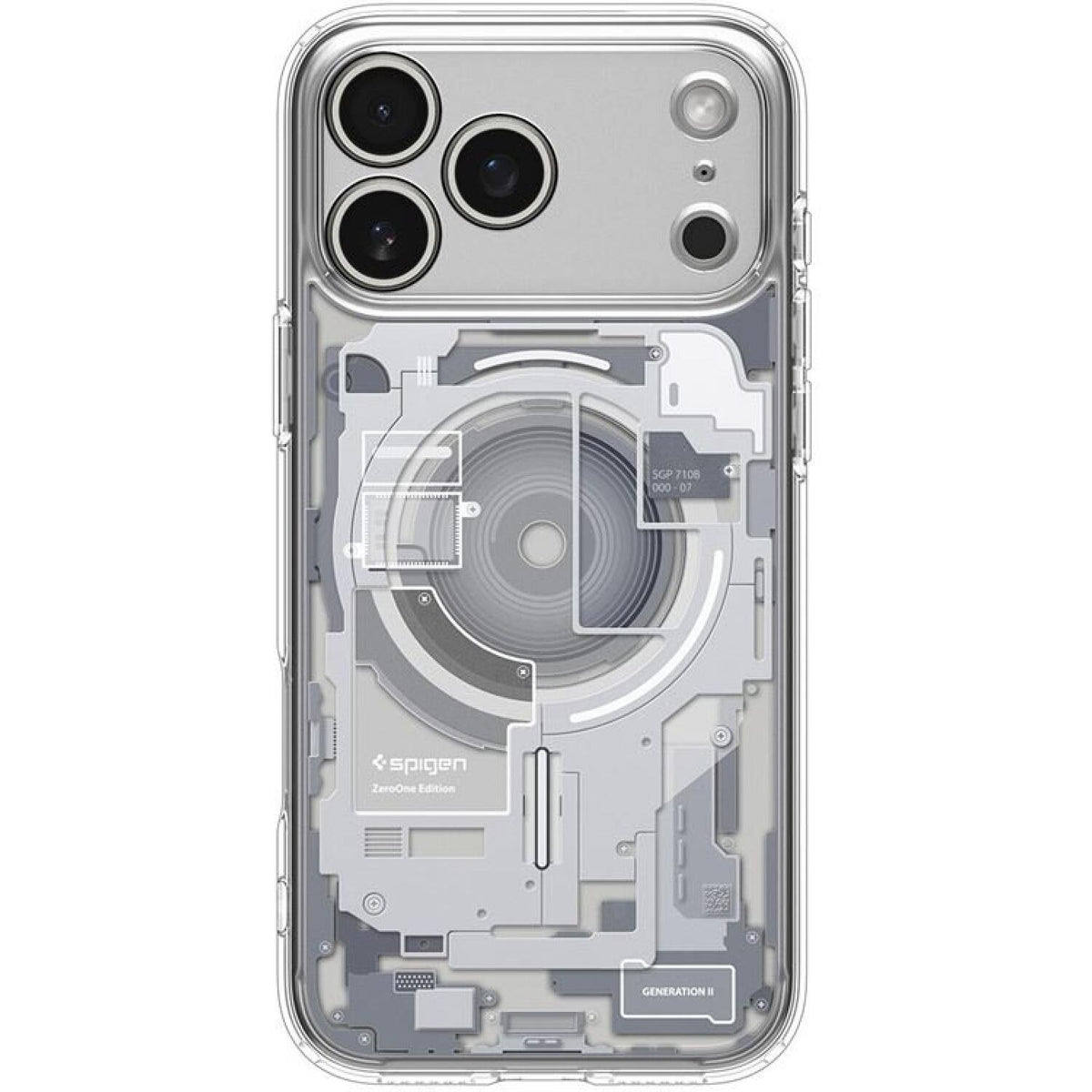 Θήκη iPhone 17 Pro Max Spigen Ultra Hybrid MagFit Ανθεκτική Σκληρή με MagSafe - Zero One White (ACS10287)