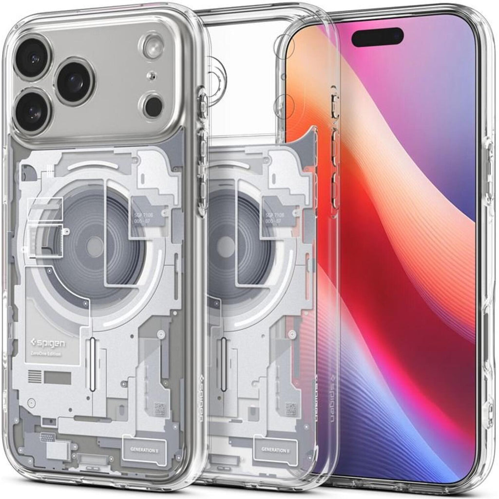 Θήκη iPhone 17 Pro Max Spigen Ultra Hybrid MagFit Ανθεκτική Σκληρή με MagSafe - Zero One White (ACS10287)