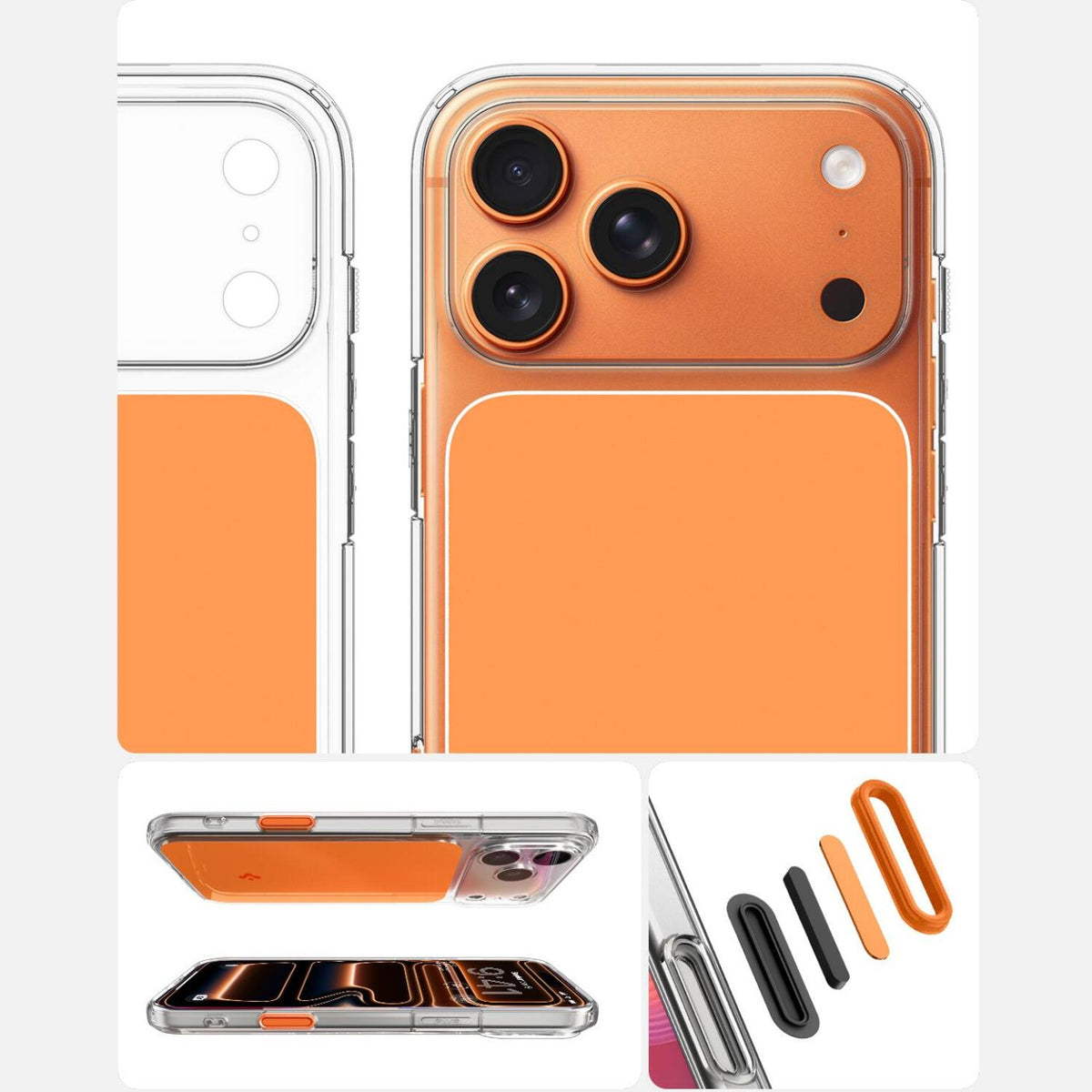 Θήκη iPhone 17 Pro Max Spigen Ultra Hybrid T MagFit Ανθεκτική με Κάλυμμα για Camera Control & MagSafe - Glossy Orange (ACS104