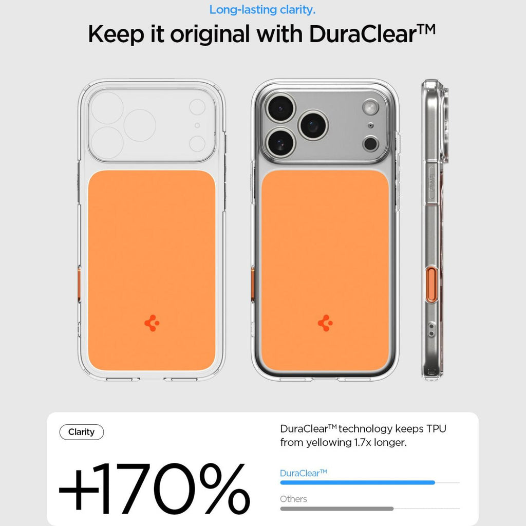 Θήκη iPhone 17 Pro Max Spigen Ultra Hybrid T MagFit Ανθεκτική με Κάλυμμα για Camera Control & MagSafe - Glossy Orange (ACS104