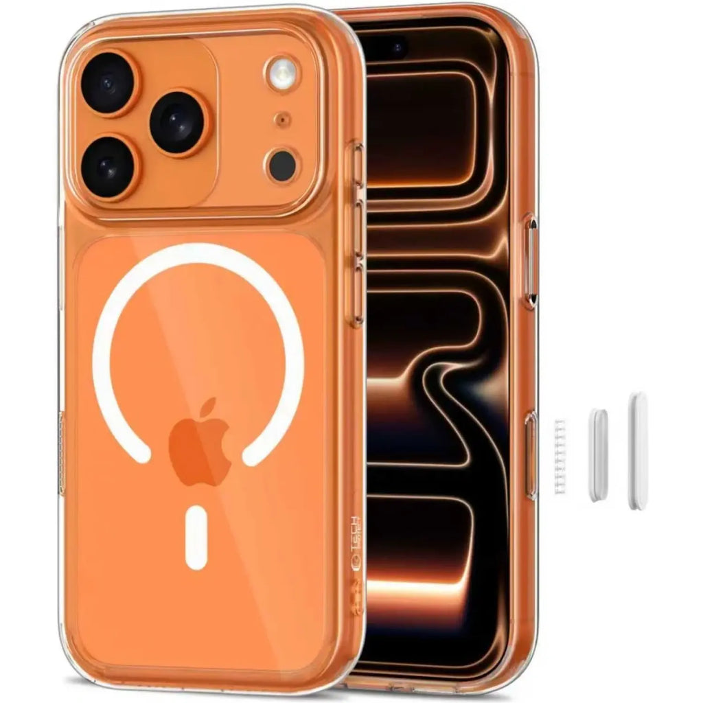 Θήκη iPhone 17 Pro Max Tech-Protect MagPeak CC Σκληρή Διάφανη με MagSafe & Πλαίσιο Κάμερας - Clear (5906302333592)