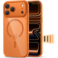 Θήκη iPhone 17 Pro Max Tech-Protect MagPeak CC Σκληρή Διάφανη με MagSafe & Πλαίσιο Κάμερας - Cosmic Orange / Clear (590630233