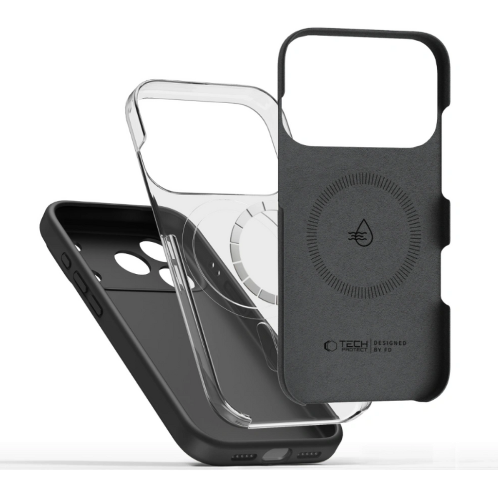 Θήκη iPhone 17 Pro Max Tech-Protect Silicone MagSafe Σιλικόνης με MagSafe - Black (5906302330164)