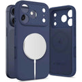 Θήκη iPhone 17 Pro Max Tech-Protect Silicone MagSafe Σιλικόνης με MagSafe - Deep Blue (5906302333875)