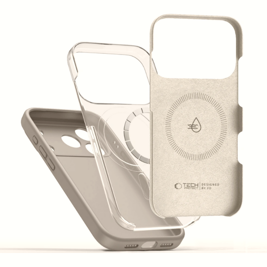 Θήκη iPhone 17 Pro Max Tech-Protect Silicone MagSafe Σιλικόνης με MagSafe - Stone Grey (5906302330287)