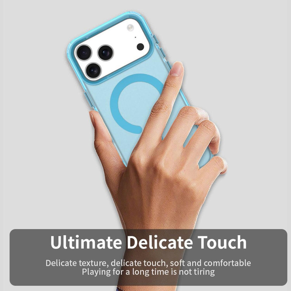 Θήκη iPhone 17 Pro Max Techsuit CandyCase Σκληρή Ημιδιάφανη με MagSafe - Blue (5949419313286)