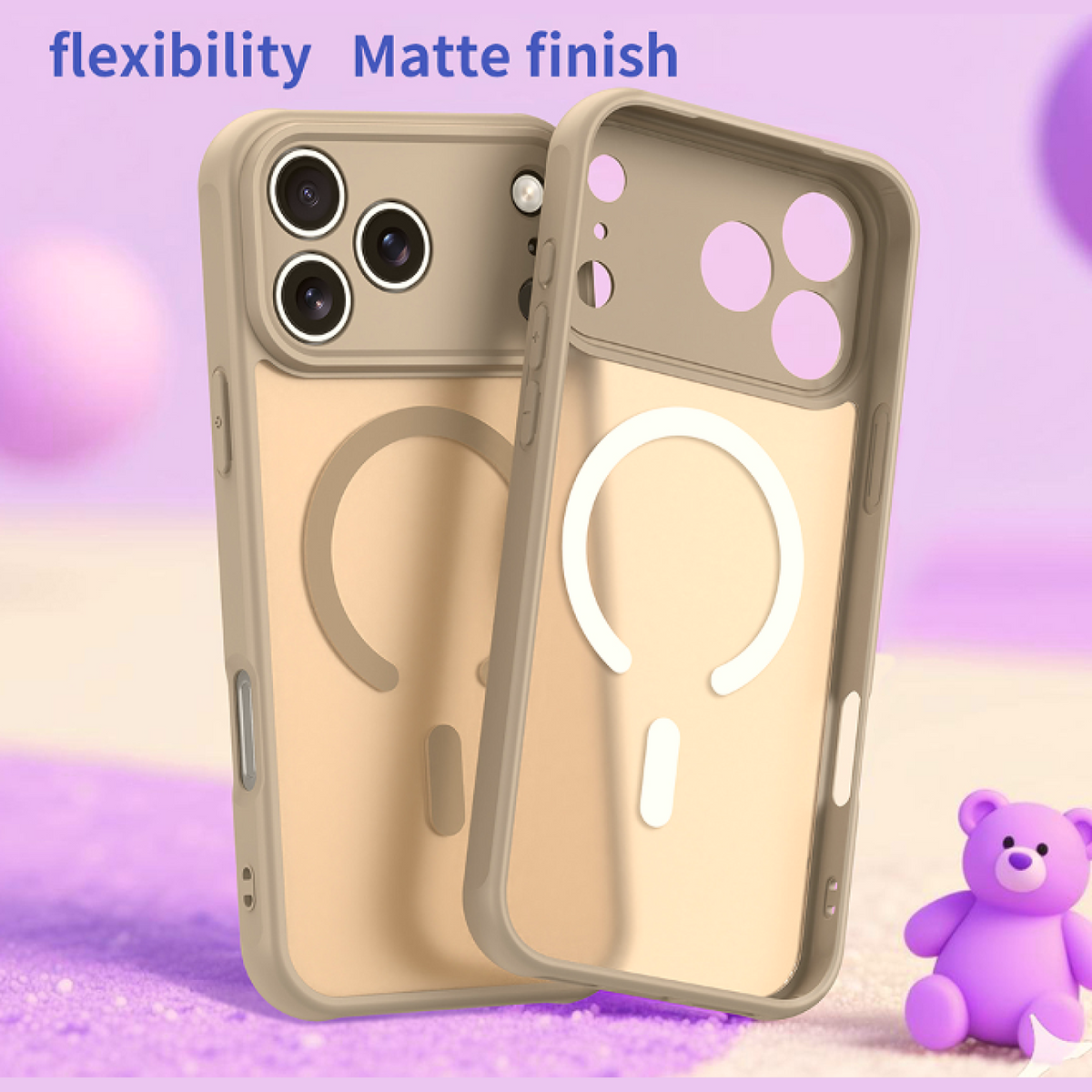 Θήκη iPhone 17 Pro Max Techsuit HaloFrost II MagSafe Σκληρή Ημιδιάφανη με MagSafe - Gold (5949419325760)