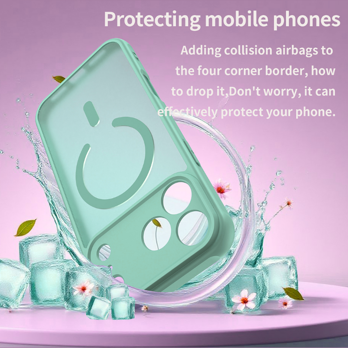 Θήκη iPhone 17 Pro Max Techsuit HaloFrost II MagSafe Σκληρή Ημιδιάφανη με MagSafe - Mint Green (5949419325753)