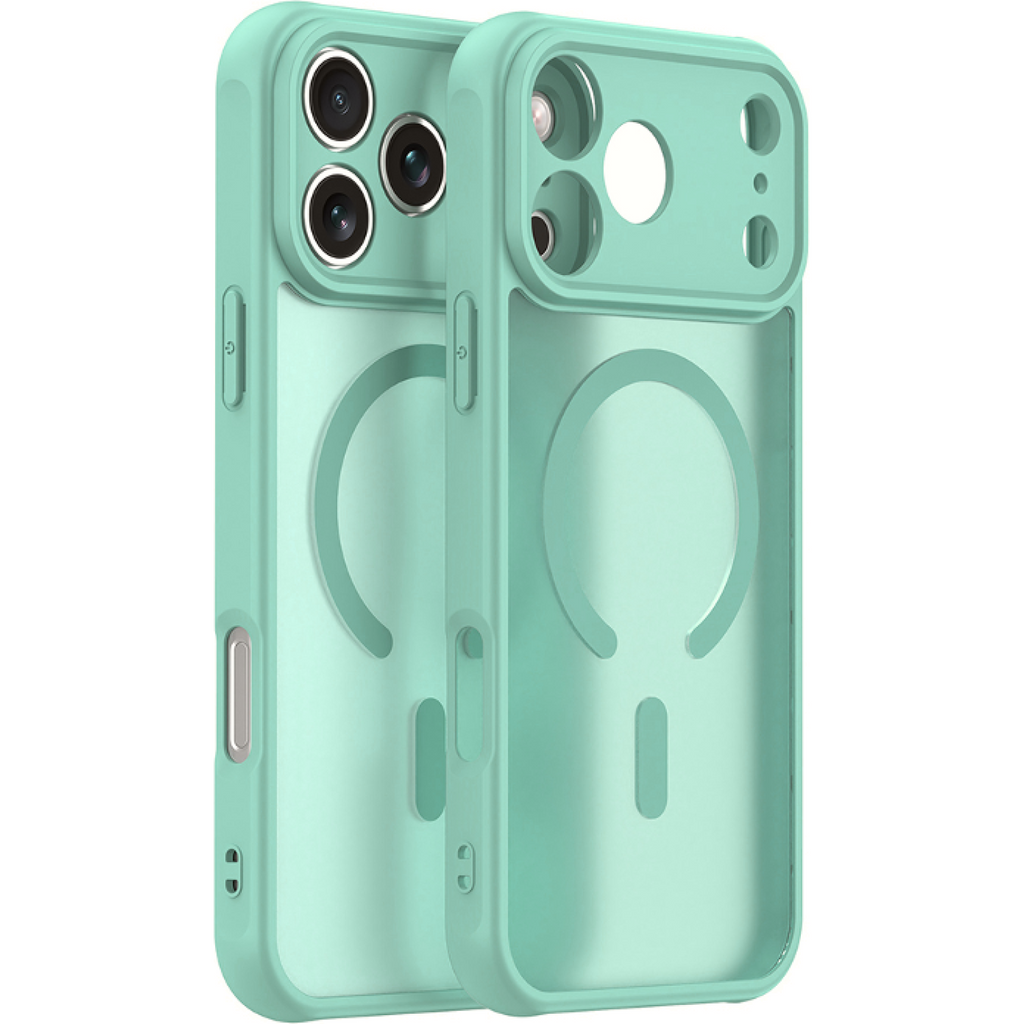 Θήκη iPhone 17 Pro Max Techsuit HaloFrost II MagSafe Σκληρή Ημιδιάφανη με MagSafe - Mint Green (5949419325753)