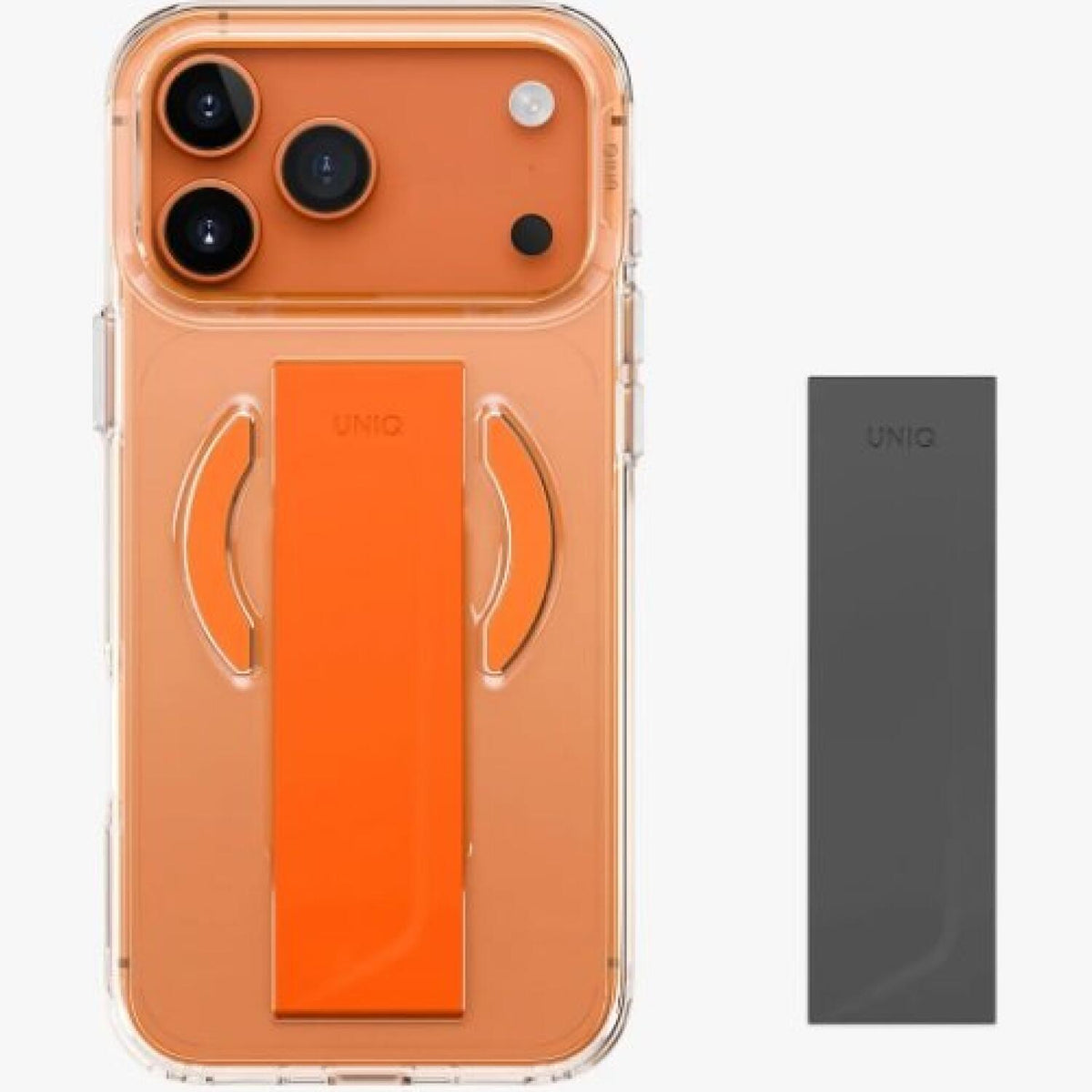 Θήκη iPhone 17 Pro Max Uniq Heldro Air Διάφανη με FlexGrip & MagSafe - Orange (UNIQ-IP6.9P(2025)-HELAMVORG)