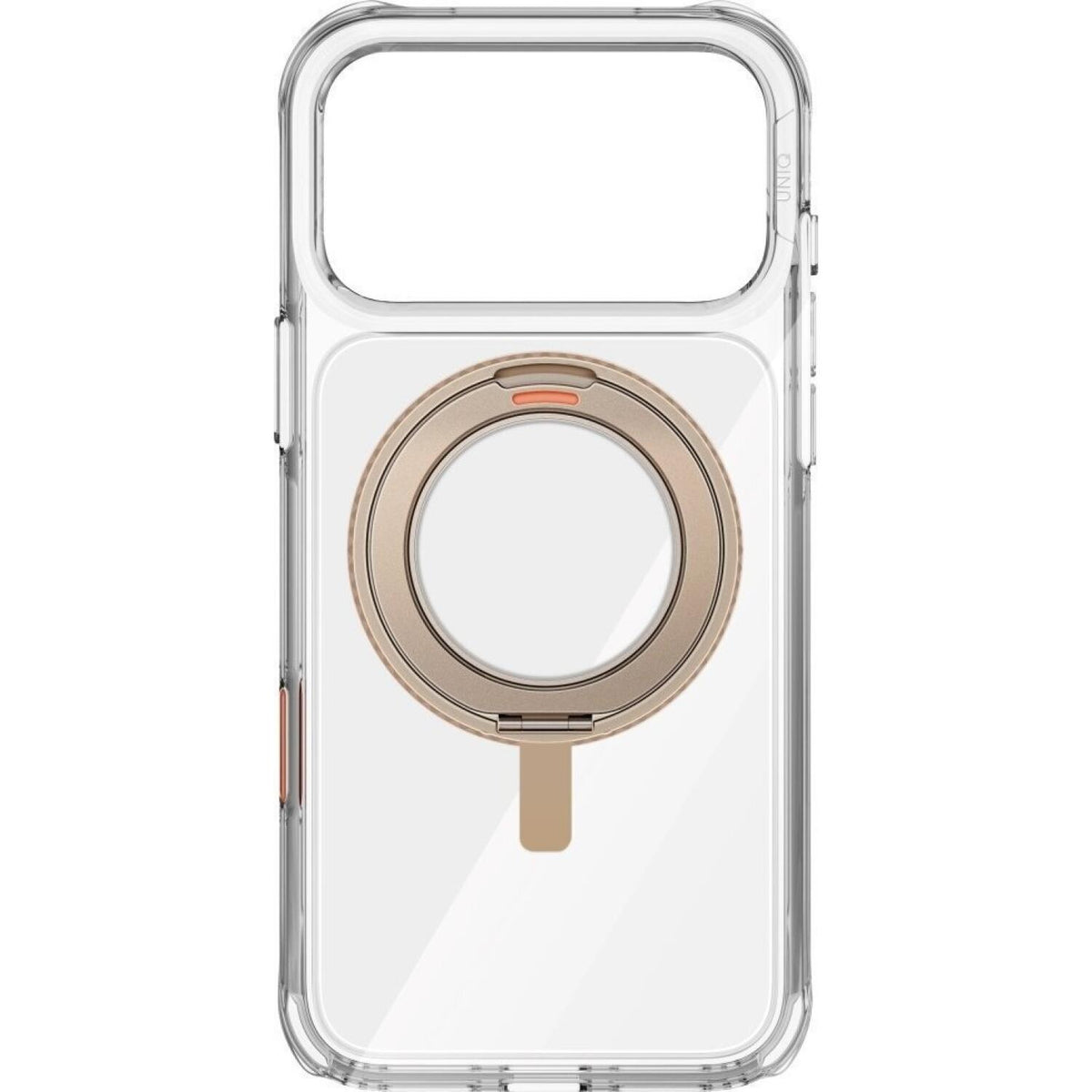 Θήκη iPhone 17 Pro Max Uniq Swivix Ανθεκτική Διάφανη με MagSafe & Περιστρεφόμενο KickStand - Taupe Gold (UNIQ-IP6.9P(2025)-SW