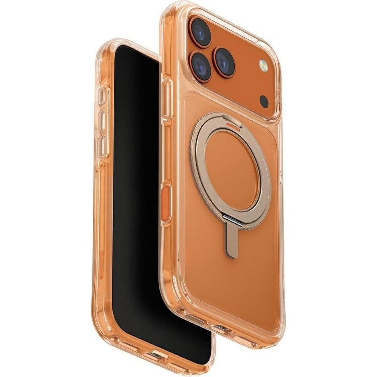 Θήκη iPhone 17 Pro Max Uniq Swivix Ανθεκτική Διάφανη με MagSafe & Περιστρεφόμενο KickStand - Taupe Gold (UNIQ-IP6.9P(2025)-SW