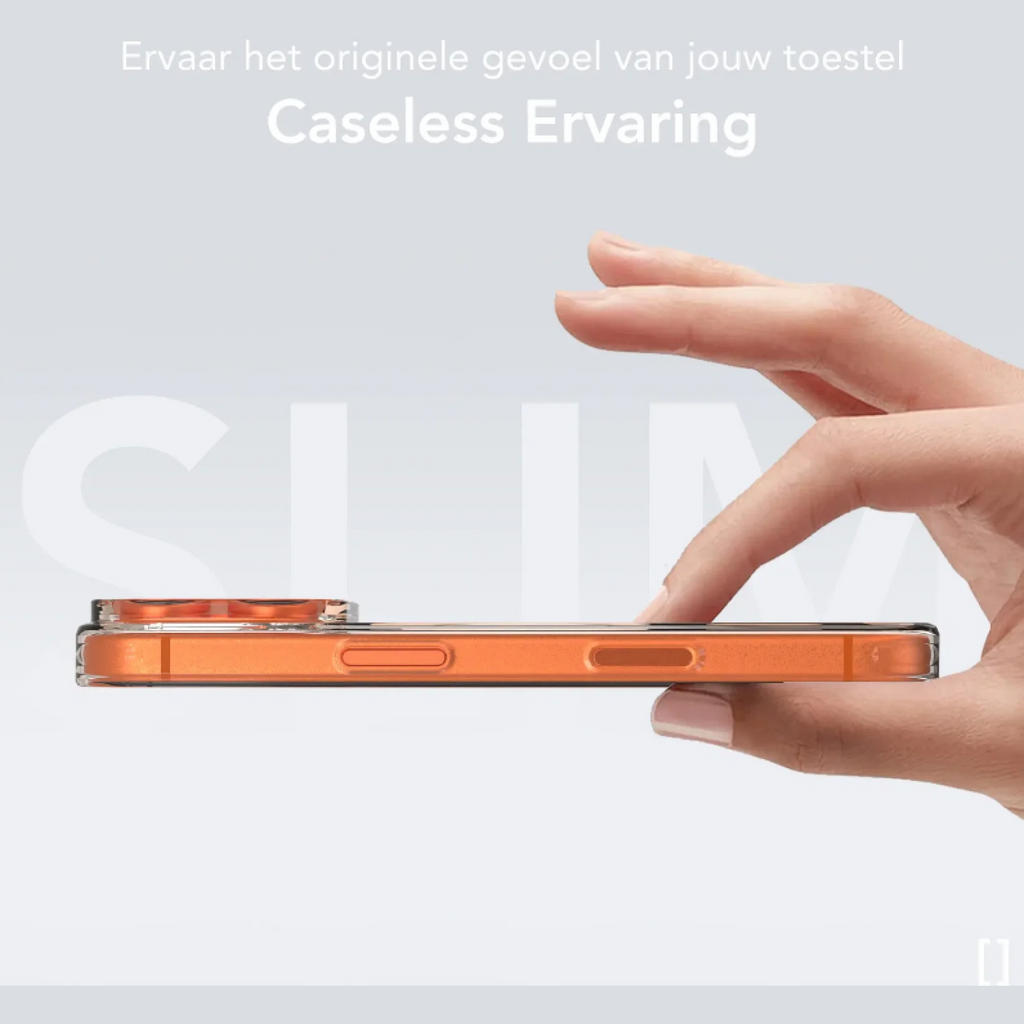 Θήκη iPhone 17 Pro Nekit Bare Thin Case Σκληρή Λεπτή Διάφανη με MagSafe 1.2mm - Transparent (8719246595202)
