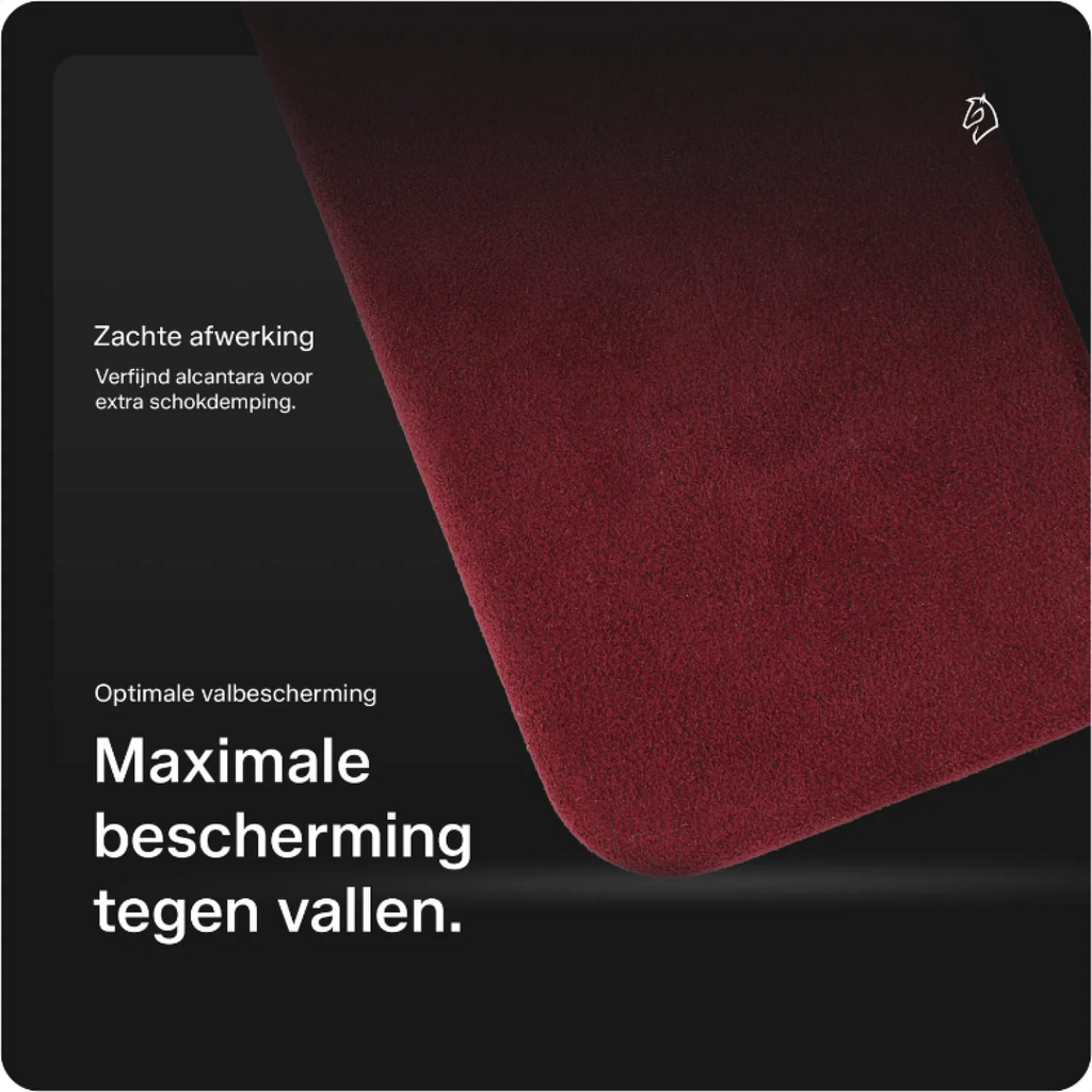 Θήκη iPhone 17 Pro Rosso Avanti Back Cover από Premium Alcantara με MagSafe - Burgundy (8719246549441)