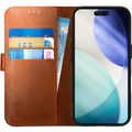 Θήκη iPhone 17 Pro Rosso Deluxe Δερμάτινο Πορτοφόλι - Brown (8719246484322)