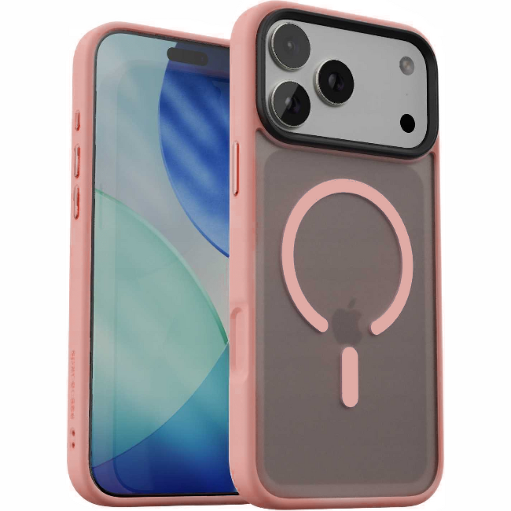 Θήκη iPhone 18 Pro / 17 Pro Spacecase Fusion Mag Ημιδιάφανη Σκληρή με MagSafe - Pink (5905719138103)