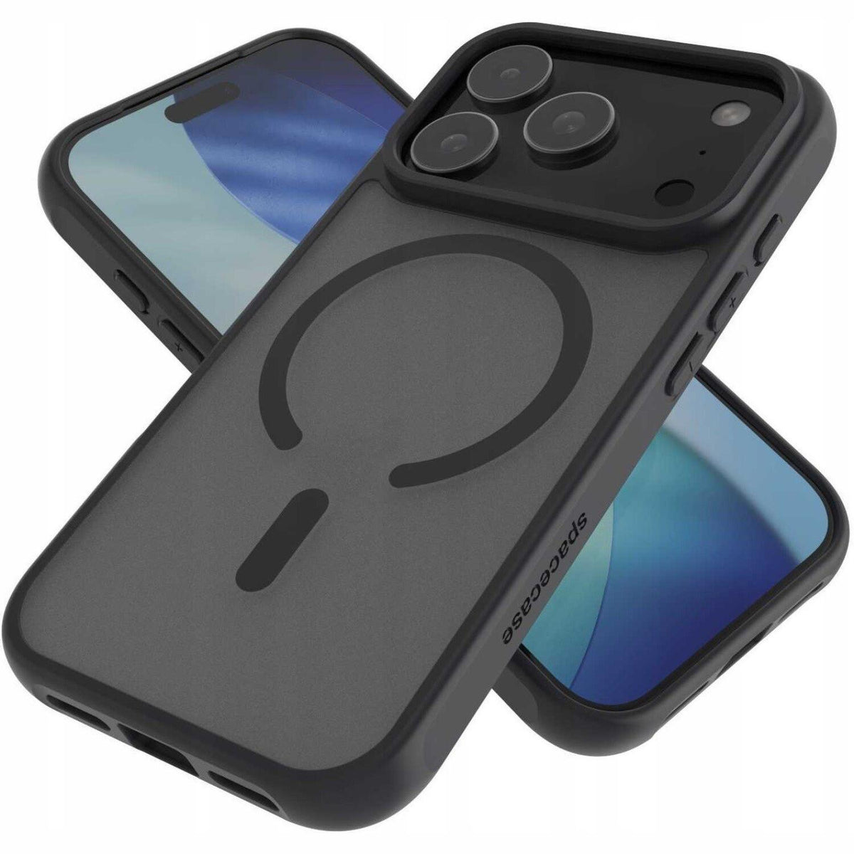Θήκη iPhone 17 Pro Spacecase Hybrid MagSafe Σκληρή Ημιδιάφανη με MagSafe - Black (5905719131272)