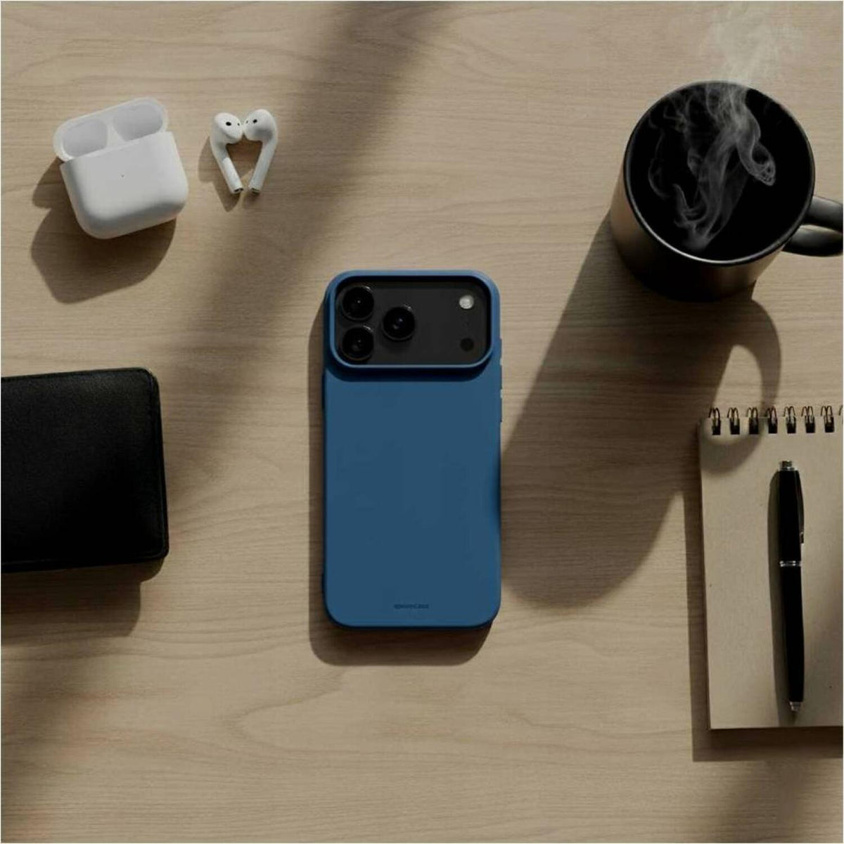 Θήκη iPhone 17 Pro Spacecase Silicone Case Σιλικόνης - Blue (5905719131388)