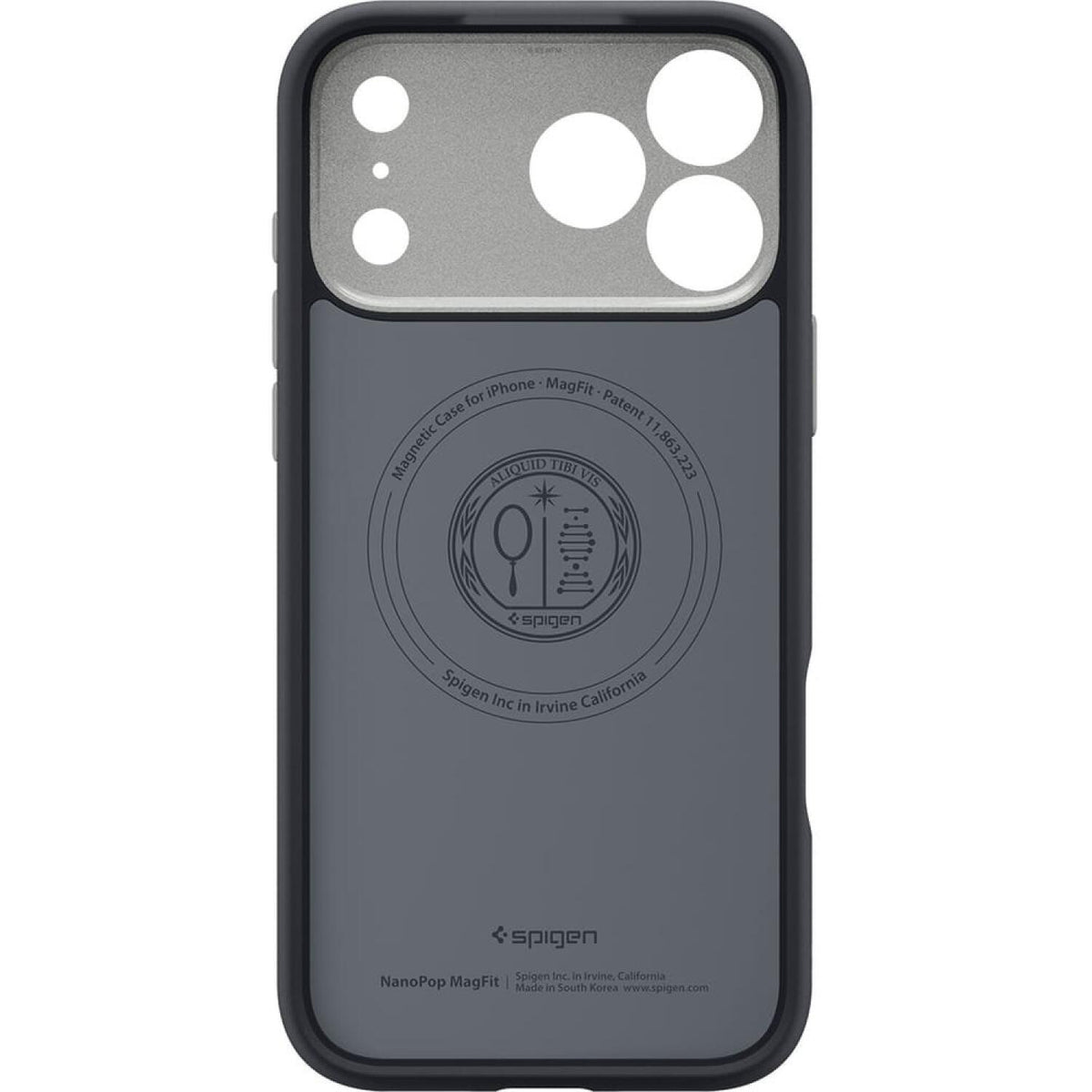 Θήκη iPhone 17 Pro Spigen Nano Pop MagFit Ανθεκτική Σιλικόνης με MagSafe - Black Sesame (ACS10328)
