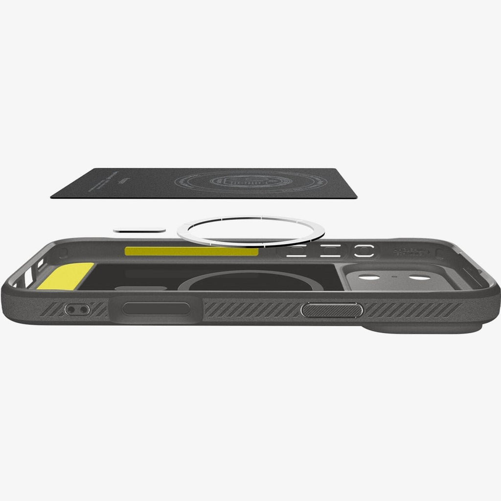 Θήκη iPhone 17 Pro Spigen Rugged Armor MagFit Ανθεκτική με MagSafe - Gray (ACS10330)