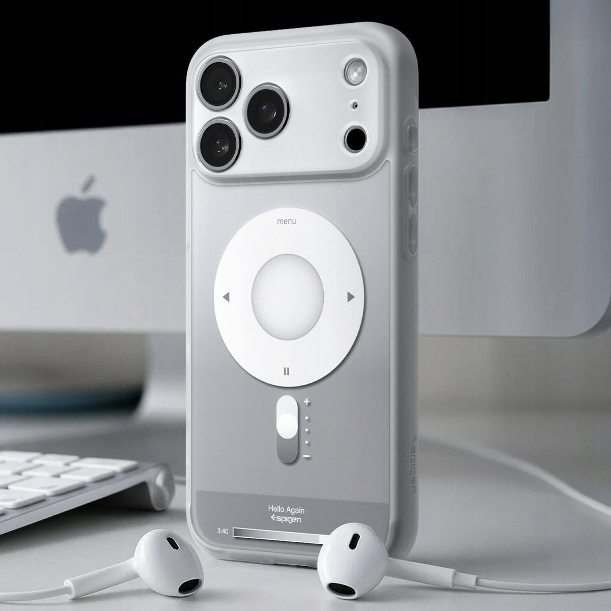 Θήκη iPhone 17 Pro Spigen Ultra Hybrid MagFit Ανθεκτική Σκληρή με MagSafe - Classic Silver (ACS10355)